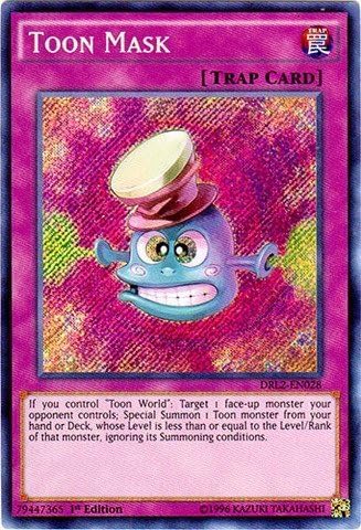 Yu-Gi-Oh! - Toon Mask (DRL2-EN028) - Dragons of Legend 2-1st Edition - Secret Rare