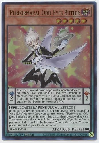 Performapal Odd-Eyes Butler - BLMR-EN028 - Ultra Rare - 1st Edition