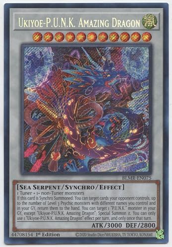 Ukiyoe-P.U.N.K. Amazing Dragon - BLMR-EN075 - Secret Rare - 1st Edition