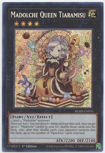 YU-GI-OH! Madolche Queen Tiaramisu - BLMR-EN076 - Secret Rare - 1st Edition - 1 Card
