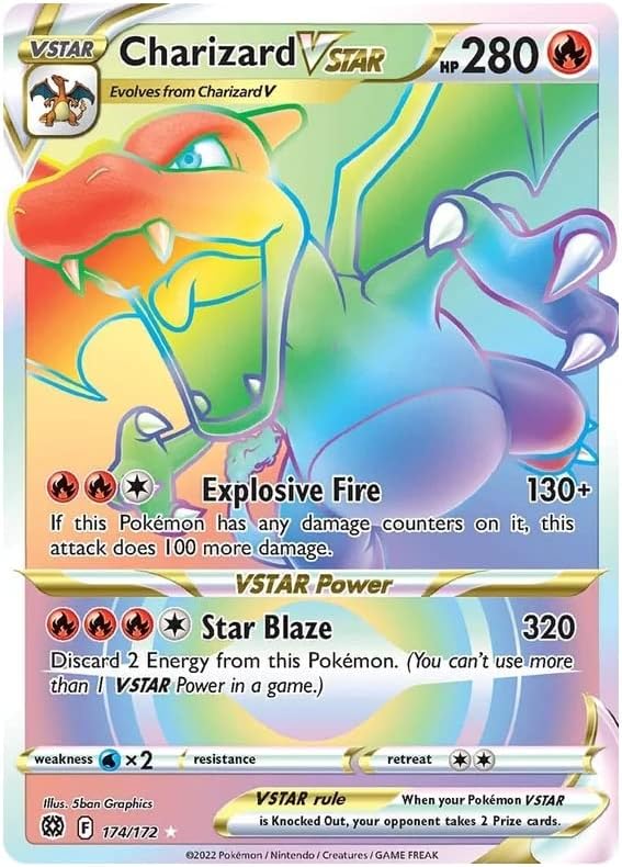 Charizard VSTAR - 174/172 - Secret Rare - Sword & Shield: Brilliant Stars