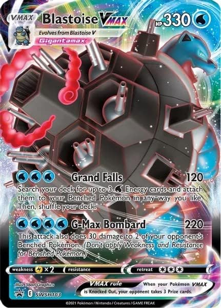 Pokemon - Blastoise Vmax - SWSH103 - Black Star Promo - Holo Foil Card