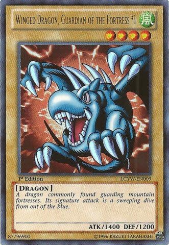 Winged Dragon, Guardian of The Fortress #1 (LCYW-EN009) Unlimited Edition - Ultra Rare