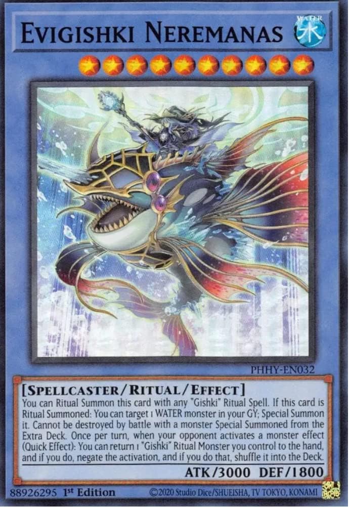 Evigishki Neremanas - PHHY-EN032 - Super Rare 1st Edition Yugioh