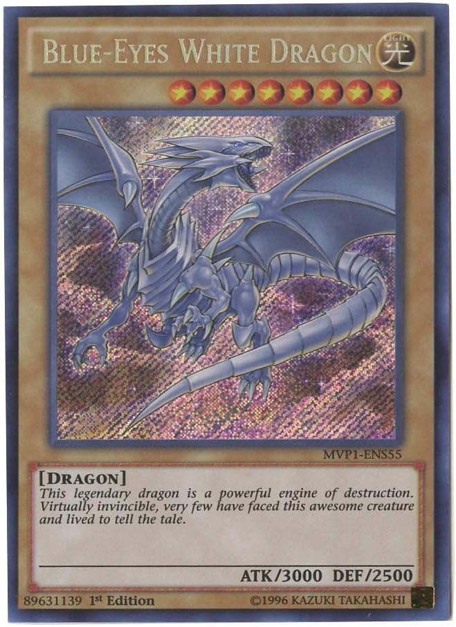 Blue-Eyes White Dragon - MVP1-ENS55 - Secret Rare - 1st Edition