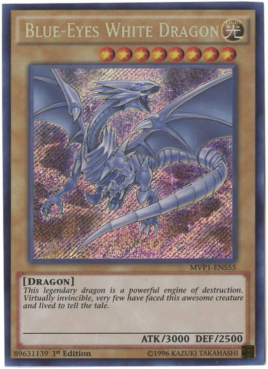 Blue-Eyes White Dragon - MVP1-ENS55 - Secret Rare - 1st Edition