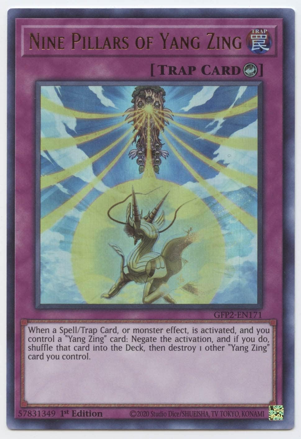 Nine Pillars of Yang Zing - GFP2-EN171 - Ultra Rare - 1st Edition