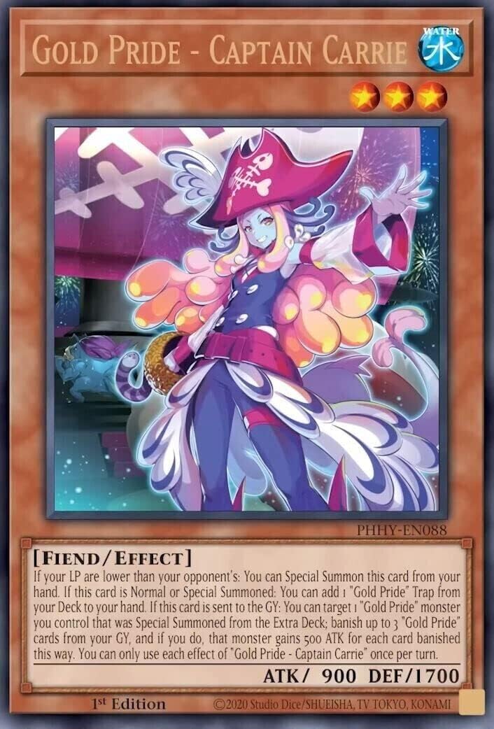 Gold Pride - Captain Carrie - PHHY-EN088 - Ultra Rare Yugioh