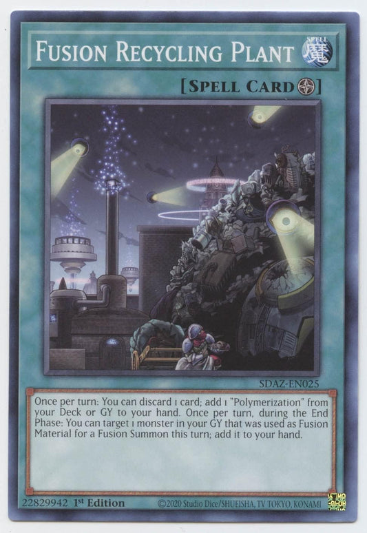 YU-GI-OH! Fusion Recycling Plant - SDAZ-EN025 - Common - 1st Edition - 1 Card
