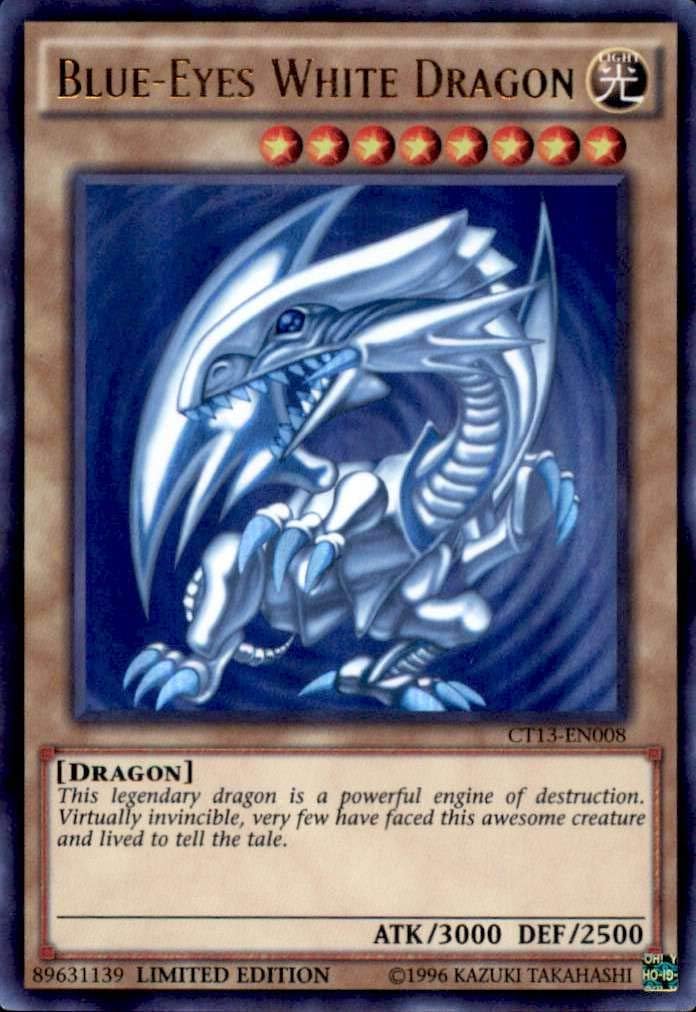 Yu-Gi-Oh! - Blue-Eyes White Dragon (CT13-EN008) - 2016 Mega-Tins - Limited Edition - Ultra Rare