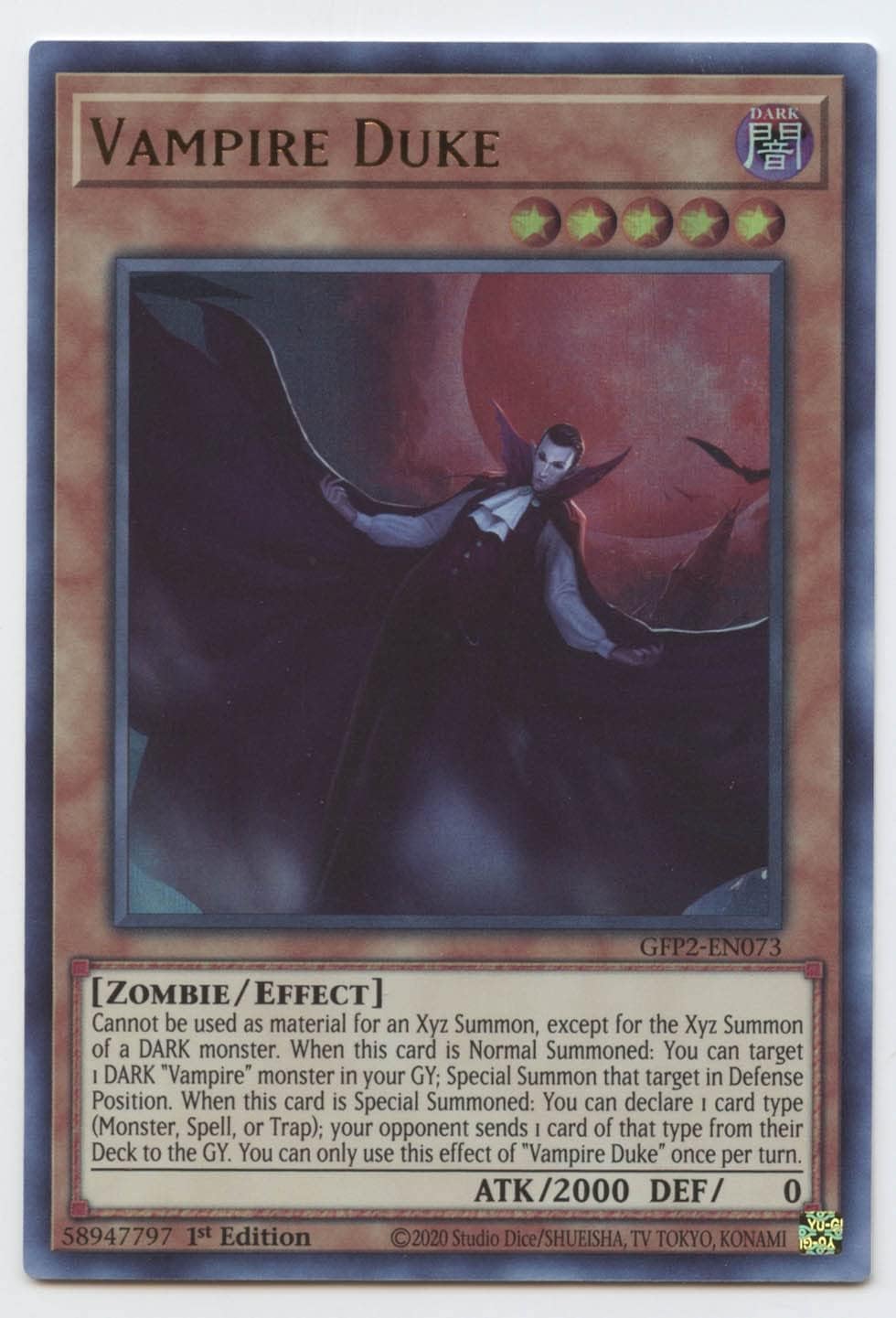 Vampire Duke - GFP2-EN073 - Ultra Rare - 1st Edition