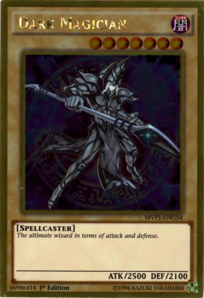 Yu-Gi-Oh! - Dark Magician (MVP1-ENG54) - The Dark Side of Dimensions Movie Pack Gold Edition - 1st Edition - Gold Rare