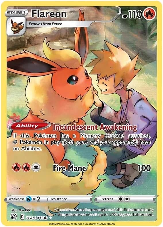 Flareon - TG01/TG30 - Character Rare - Sword & Shield: Brilliant Stars