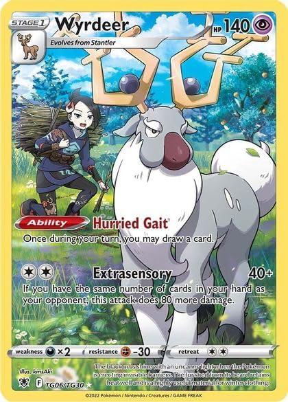 Pokemon – Wyrdeer TG06/TG30 – Astral Radiance – Trainer Gallery Full Art – Foil Card