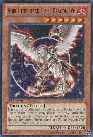 YU-GI-OH! - Horus The Black Flame Dragon LV6 (LCYW-EN198) - Legendary Collection 3: Yugi's World - Unlimited Edition - Common