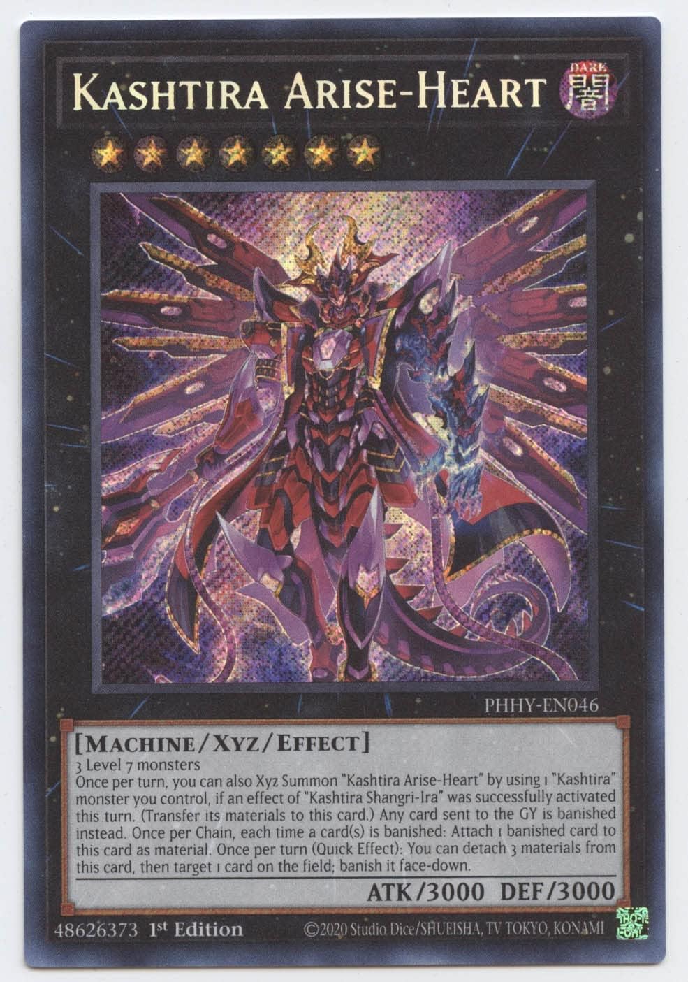 Kashtira Arise-Heart - PHHY-EN046 - Secret Rare - 1st Edition