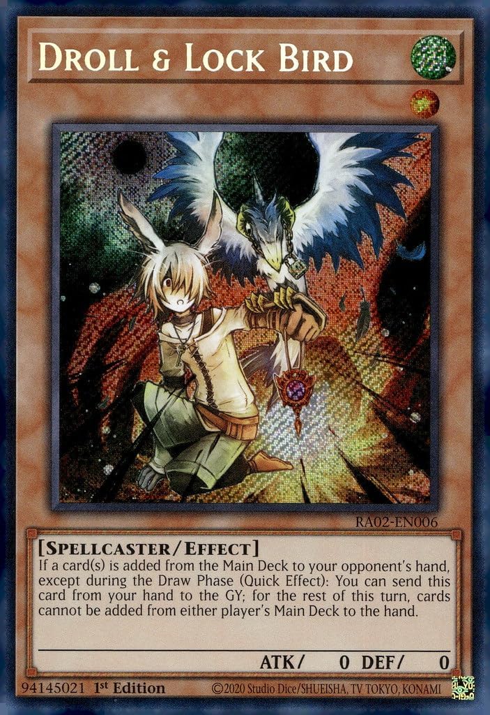 Droll & Lock Bird (Secret Rare) - RA02-EN006 - Secret Rare - 1st Edition