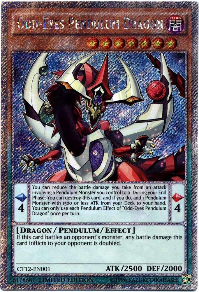 Odd-Eyes Pendulum Dragon (CT12-EN001) - Limited Edition - Platinum Secret Rare