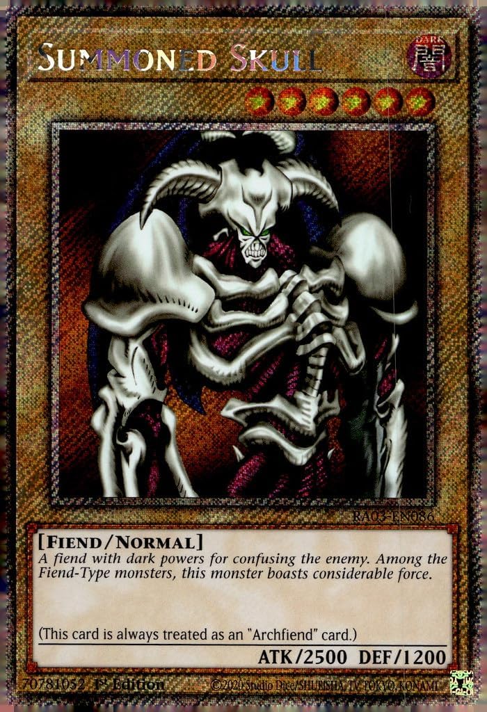Summoned Skull (Platinum Secret Rare) - RA03-EN086 - Platinum Secret Rare - 1st Edition