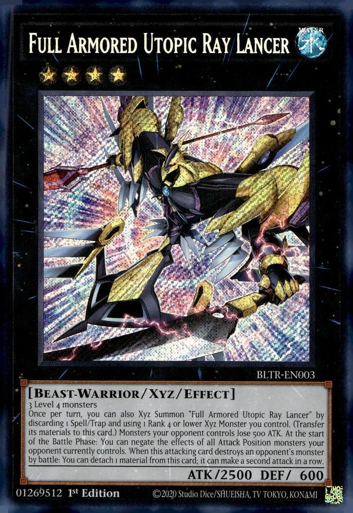Full Armored Utopic Ray Lancer - BLTR-EN003 - Secret Rare - 1st Edition