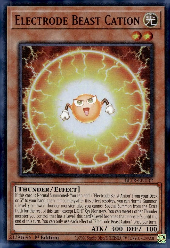 Electrode Beast Cation - BLTR-EN032 - Ultra Rare - 1st Edition