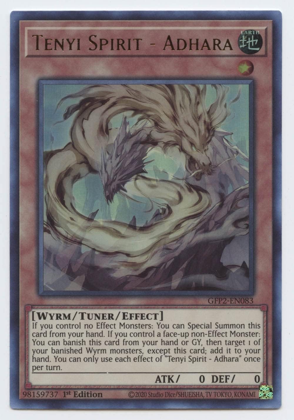 YU-GI-OH! Tenyi Spirit - Adhara - GFP2-EN083 - Ultra Rare - 1st Edition - Card - 1