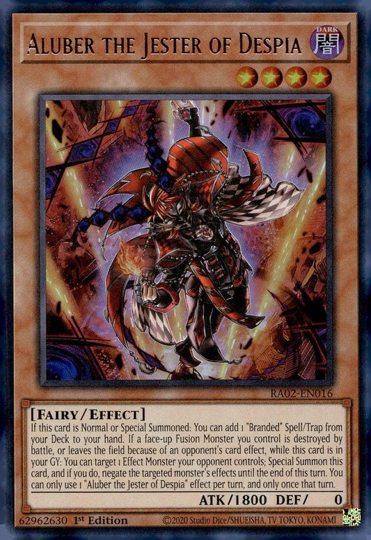 Aluber The Jester of Despia (UR) - RA02-EN016 - Ultra Rare - 1st Edition