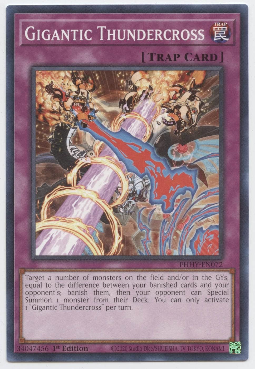 Gigantic Thundercross - PHHY-EN072 - Common - 1st Edition