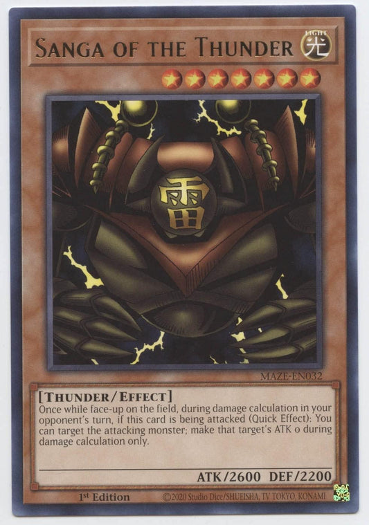 YU-GI-OH! Sanga of The Thunder - MAZE-EN032 - Rare - 1st Edition -