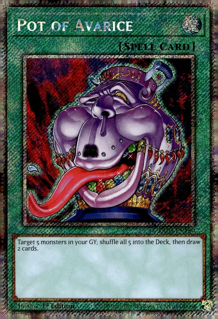 Pot of Avarice (Platinum Secret Rare) - RA03-EN160 - Platinum Secret Rare - 1st Edition