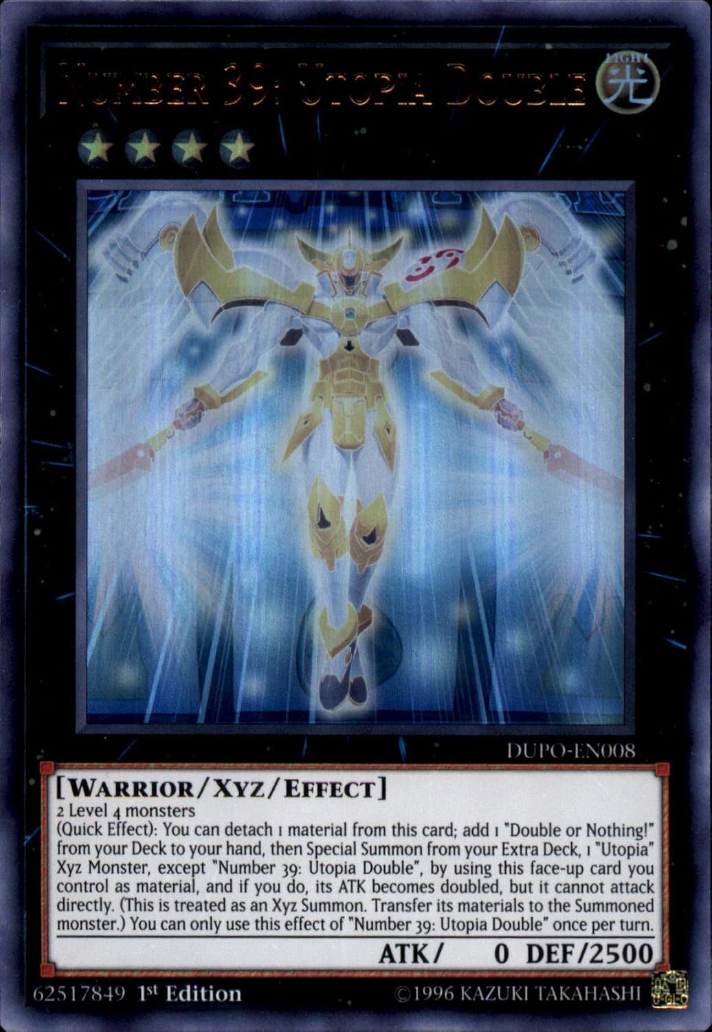 Yu-Gi-Oh! - Number 39: Utopia Double - DUPO-EN008 - Ultra Rare - 1st Edition - Duel Power
