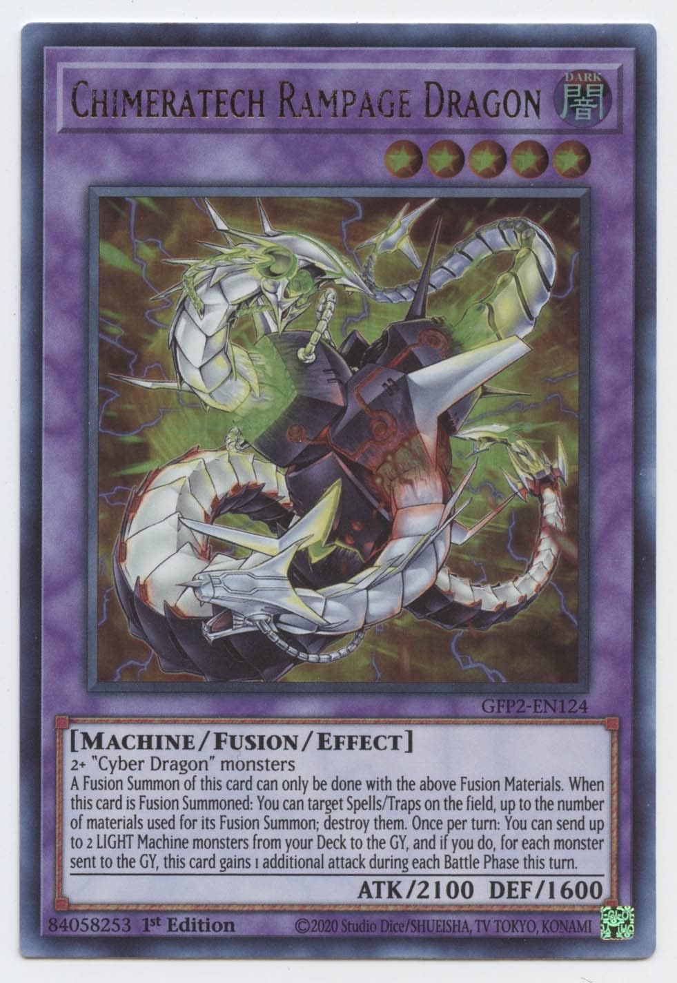 YU-GI-OH! Rampage Dragon - GFP2-EN124 - Ultra Rare - 1st Edition