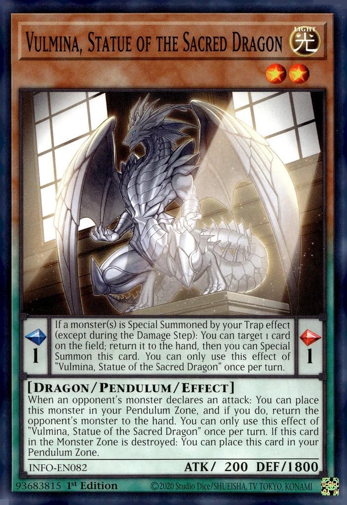 Vulmina, Statue of The Sacred Dragon - INFO-EN082 - Common - 1st Edition