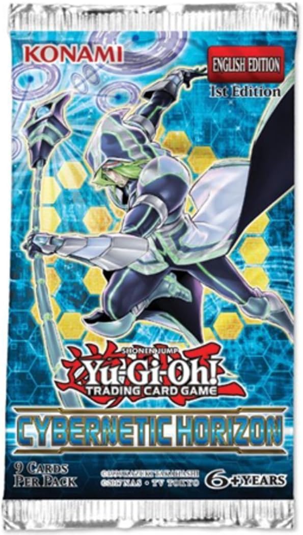 Yu-Gi-Oh! 1x Cybernetic Horizon Booster Pack Buy 4 get a Pack 25 Black Card Sleeves
