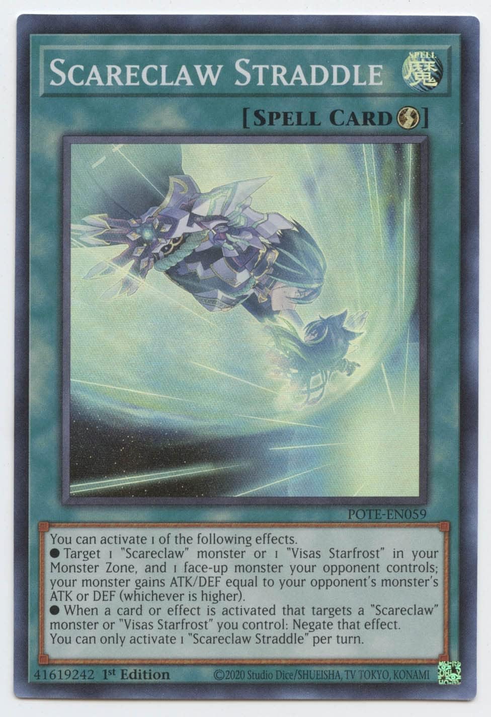 Scareclaw Straddle - POTE-EN059 - Super Rare - 1st Edition