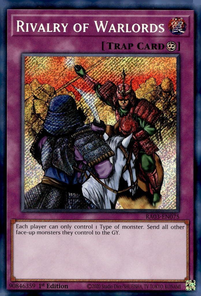 Rivalry of Warlords (Secret Rare) - RA03-EN075 - Secret Rare - 1st Edition