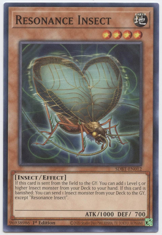 YU-GI-OH! Resonance Insect - SDBT-EN012 - Common - 1st Edition