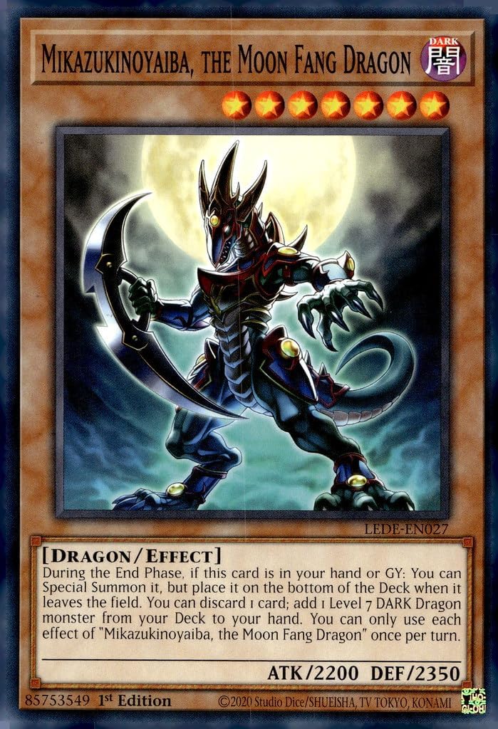 Mikazukinoyaiba, The Moon Fang Dragon - LEDE-EN027 - Common - 1st Edition