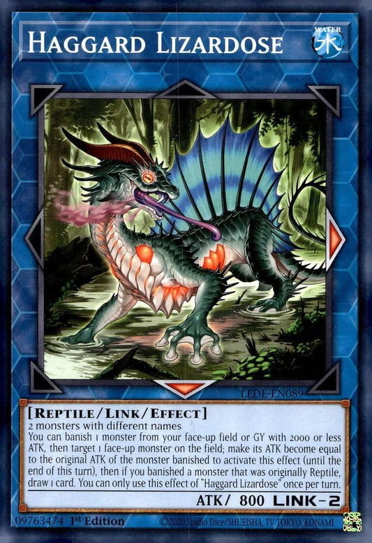 YU-GI-OH! Haggard Lizardose - LEDE-EN089 - Common - 1st Edition