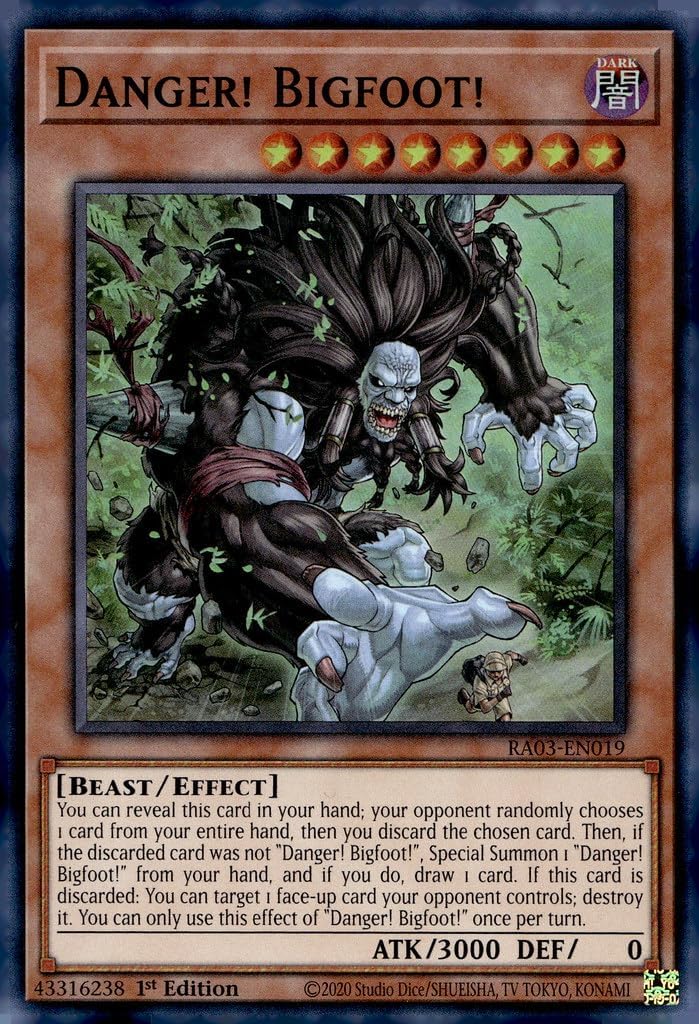Danger! Bigfoot! - RA03-EN019 - Super Rare - 1st Edition