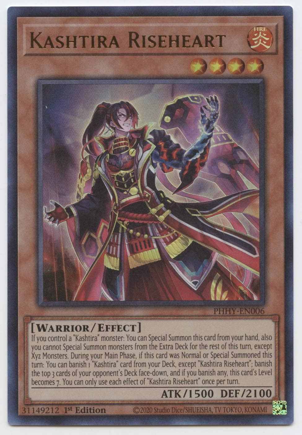 Kashtira Riseheart - PHHY-EN006 - Ultra Rare Yugioh - 1st Edition