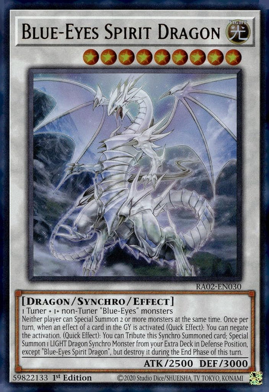 Blue-Eyes Spirit Dragon (UR) - RA02-EN030 - Ultra Rare - 1st Edition