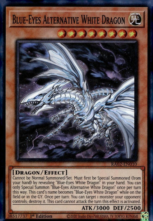 YU-GI-OH! Blue-Eyes Alternative White Dragon - RA02-EN010 - Super Rare - 1st Edition