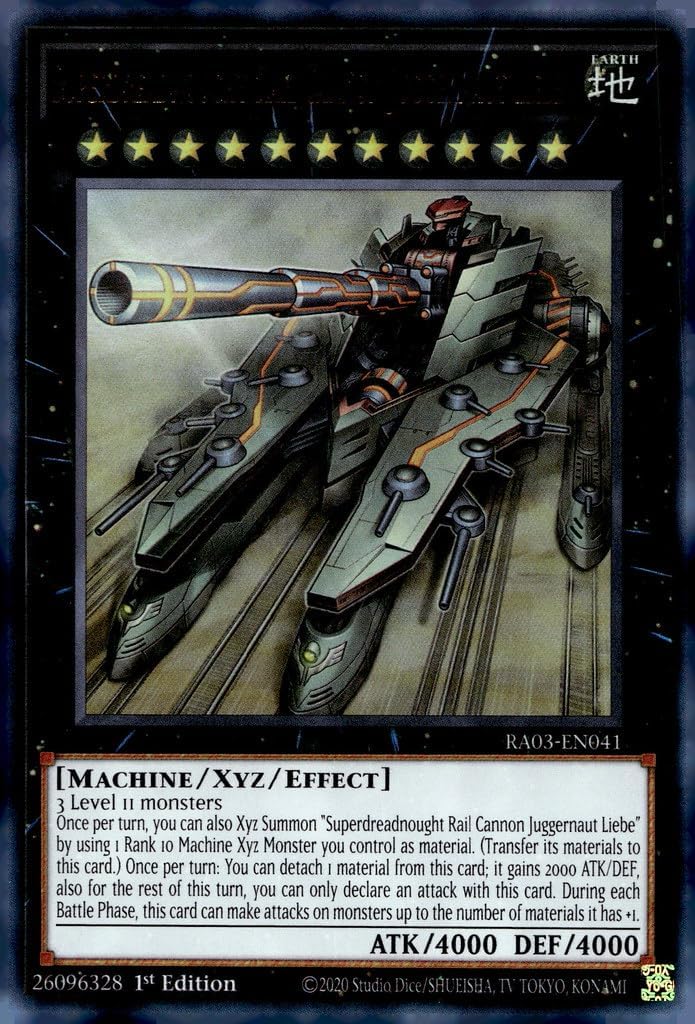 Superdreadnought Rail Cannon Juggernaut Liebe (UR) - RA03-EN041 - Ultra Rare - 1st Edition