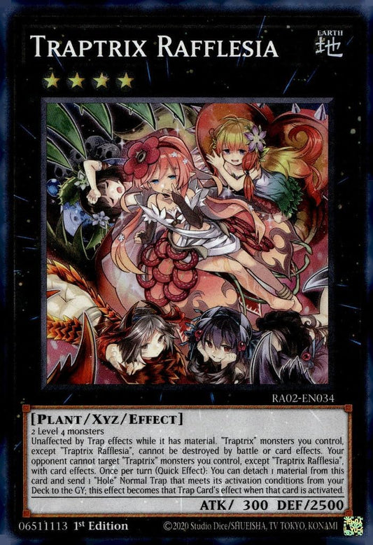 YU-GI-OH! Traptrix Rafflesia - RA02-EN034 - Super Rare - 1st Edition - Collectible Card Game Card - 1 Piece