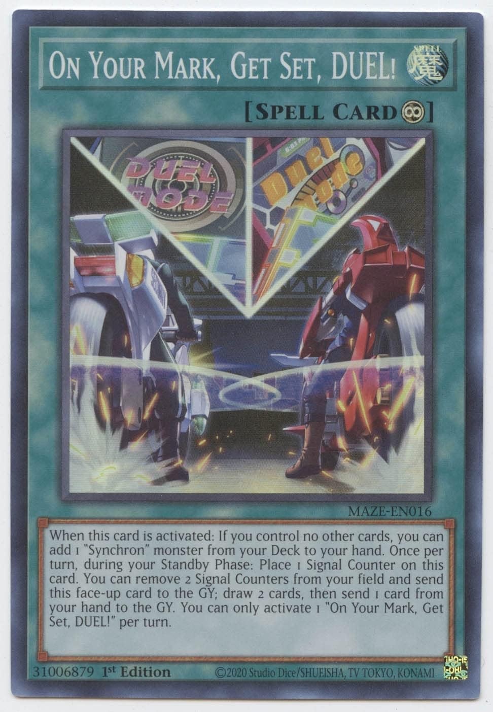 On Your Mark, Get Set, Duel! - MAZE - Supe Rare