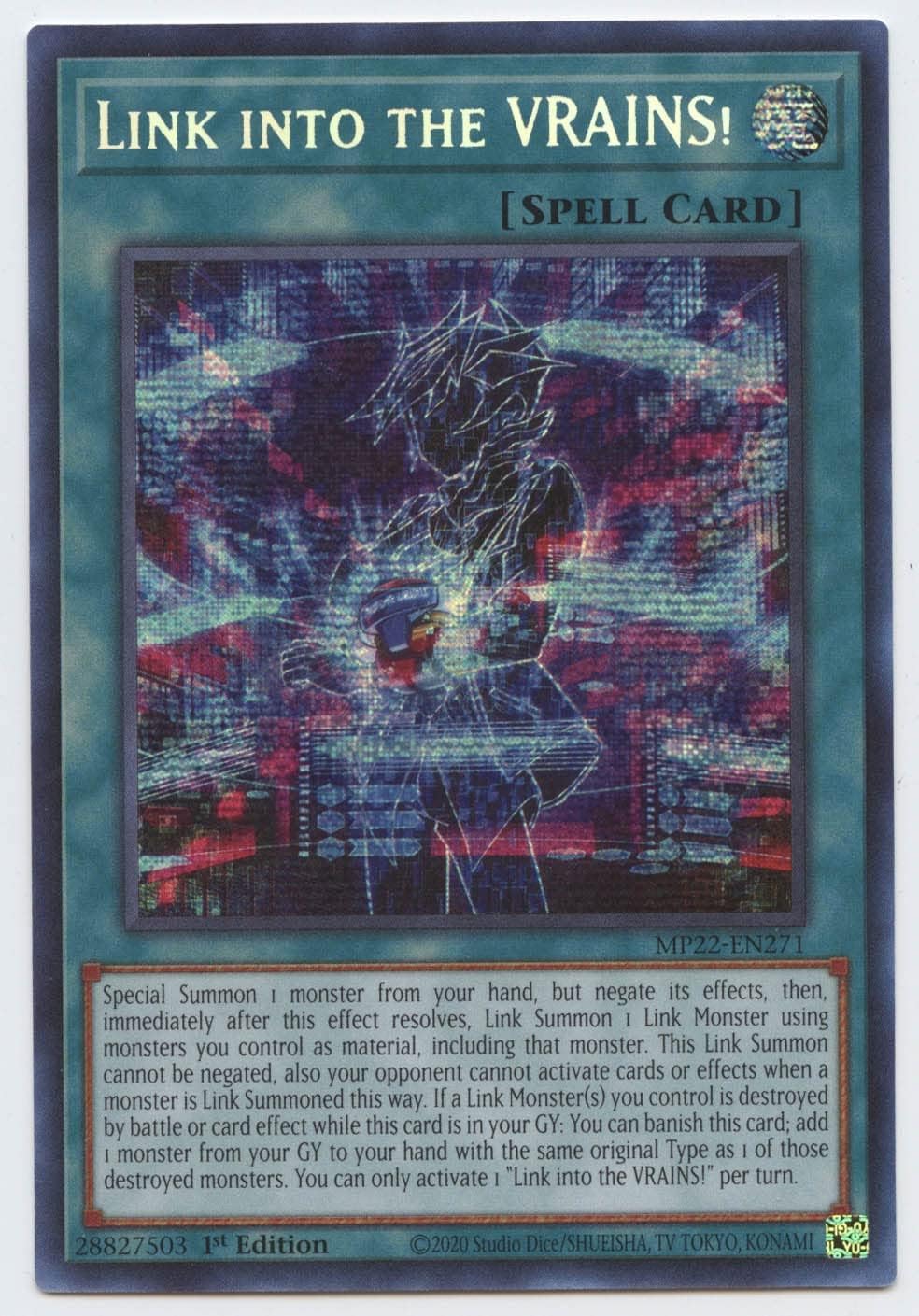 YU-GI-OH! Link into The VRAINS! - MP22-EN271 - Prismatic Secret Rare - 1st Edition