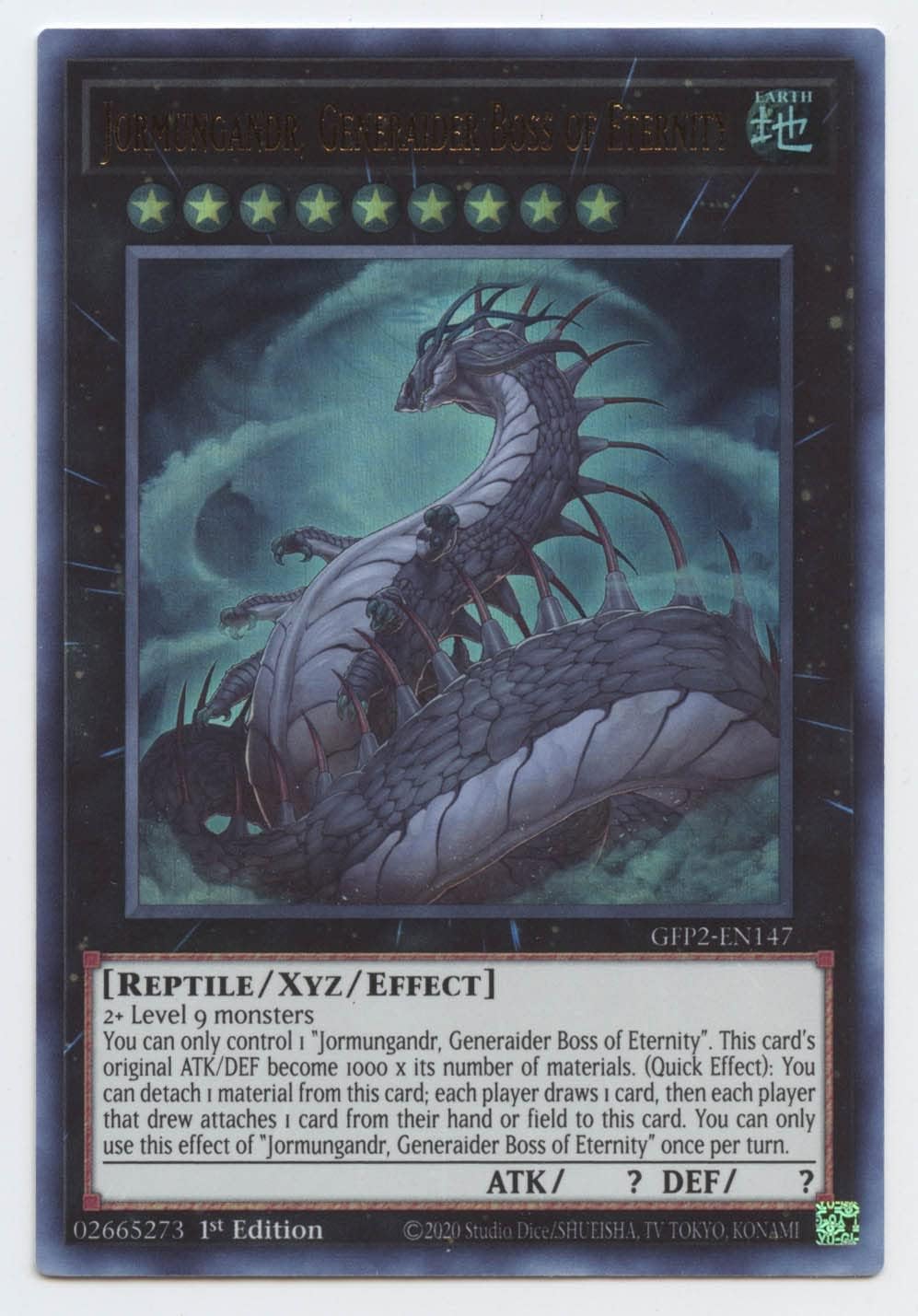Jormungandr, Generaider Boss of Eternity - GFP2-EN147 - Ultra Rare - 1st Edition
