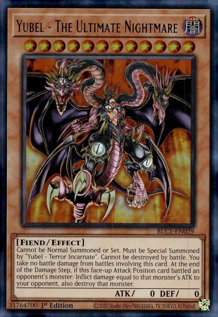 YU-GI-OH! Yubel - The Ultimate Nightmare (Silver) - BLC1-EN029 - Ultra Rare - 1st Edition