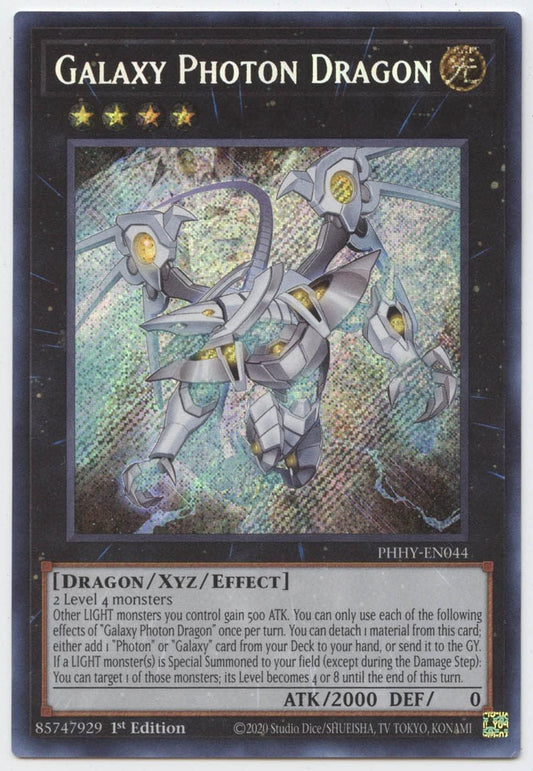 YU-GI-OH! Galaxy Photon Dragon - PHHY-EN044 - Secret Rare - 1st Edition